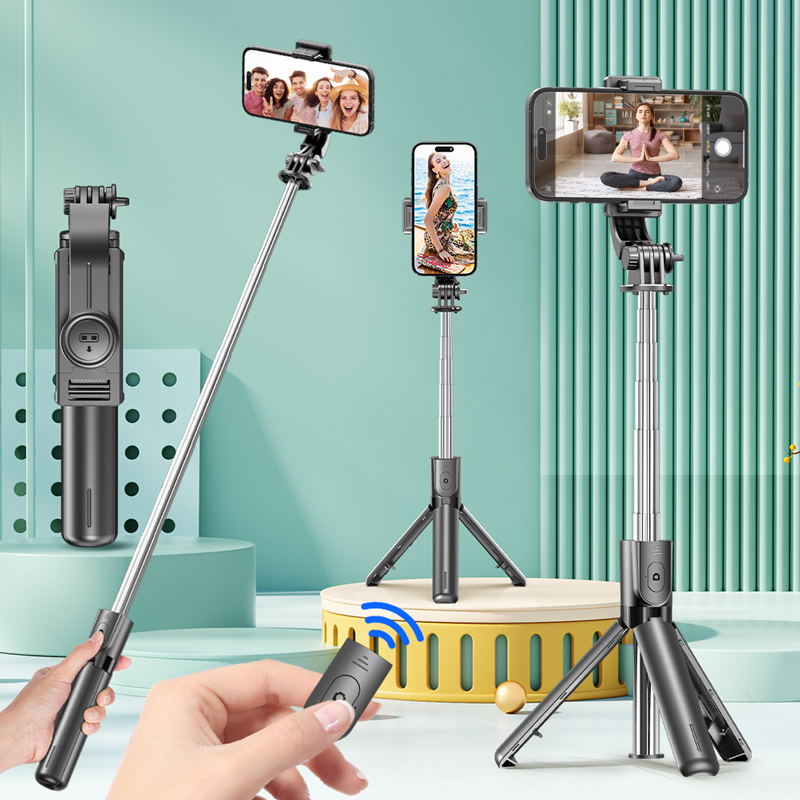 Action Camera Selfie Stick Invisible - Trépied perche à selfie avec télécommande