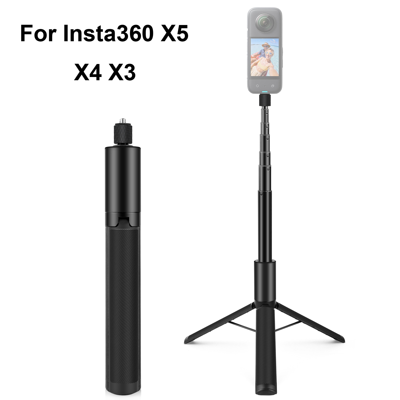 Action Camera Selfie Stick Invisible - PULUZ – trépied de perche à