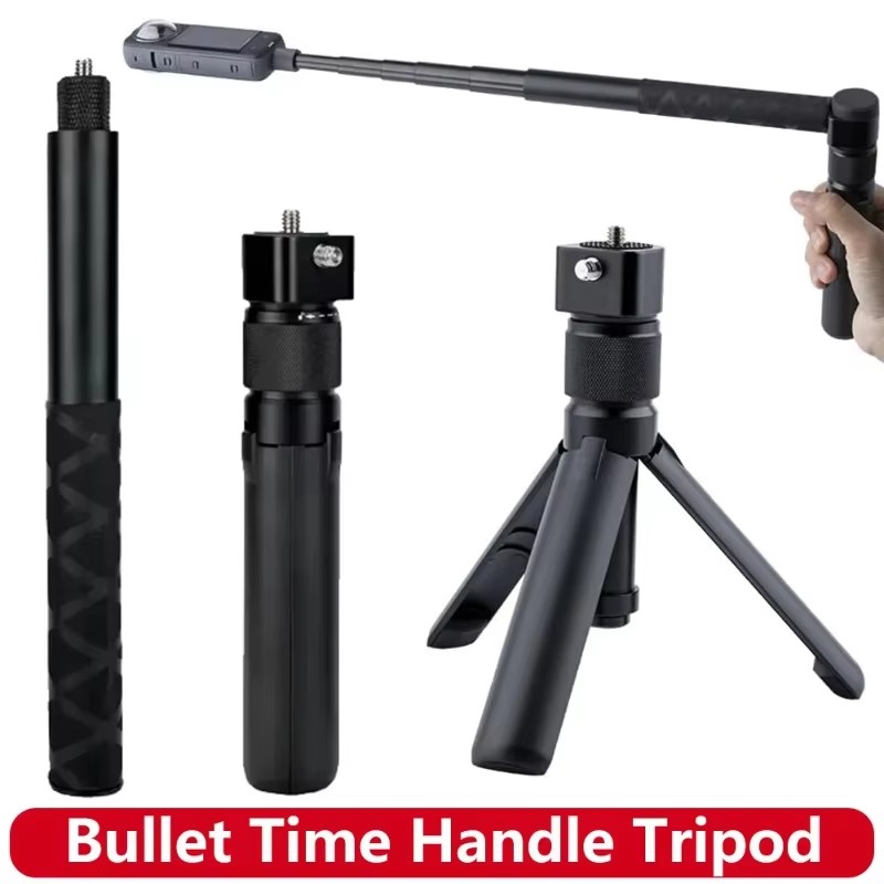 Action Camera Selfie Stick Invisible - Poignée invisible pour selfie stick, compatible
