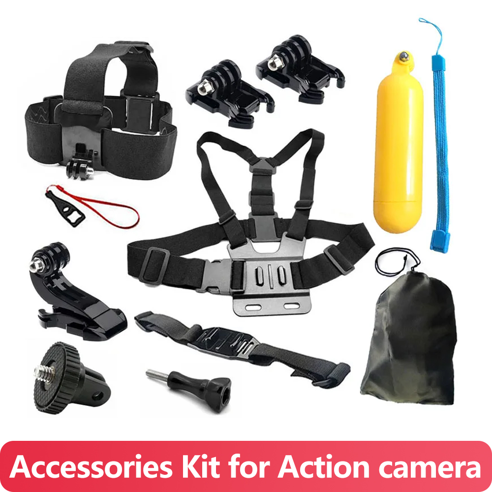 Action Camera Floating Handle Grip - Kit d'accessoires comprenant une sangle de
