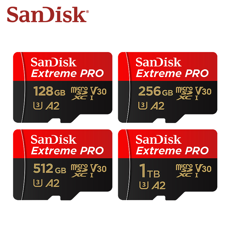 Action Camera Micro Sd Card 128Gb V30 - Carte mémoire SanDisk Extreme PRO TF