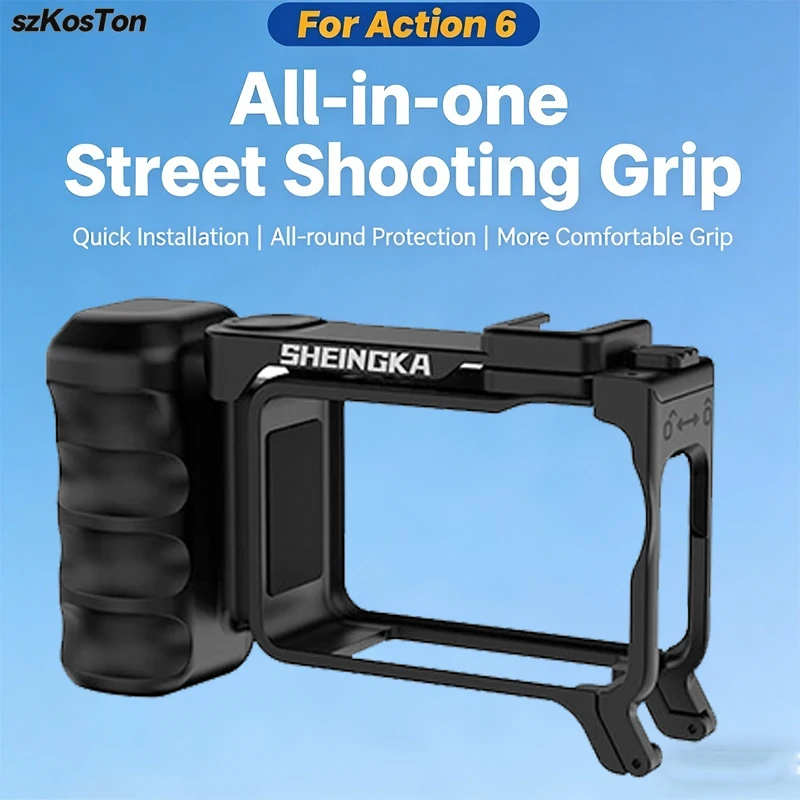 Action Camera Floating Handle Grip - Poignée de caméra Action 6, cage