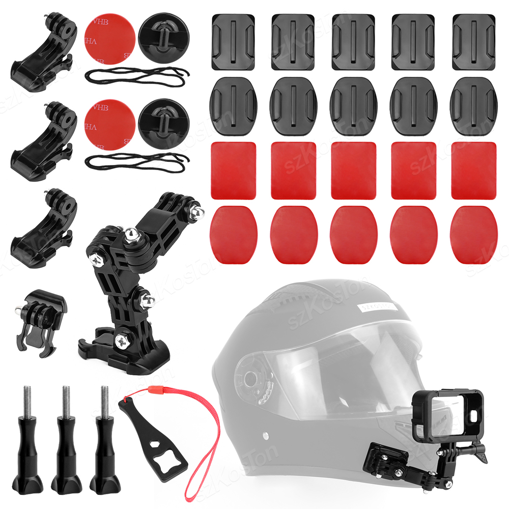 Action Camera Motorcycle Helmet Mount - Kits de montage de menton pour