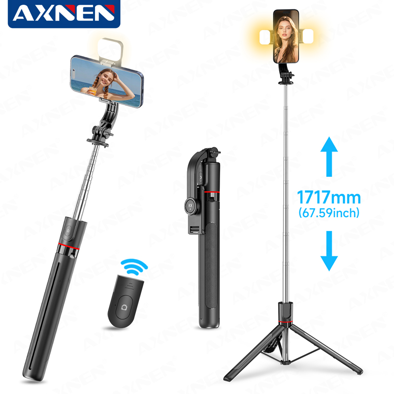 Action Camera Selfie Stick Invisible - AXNEN F15 trépied perche à Selfie