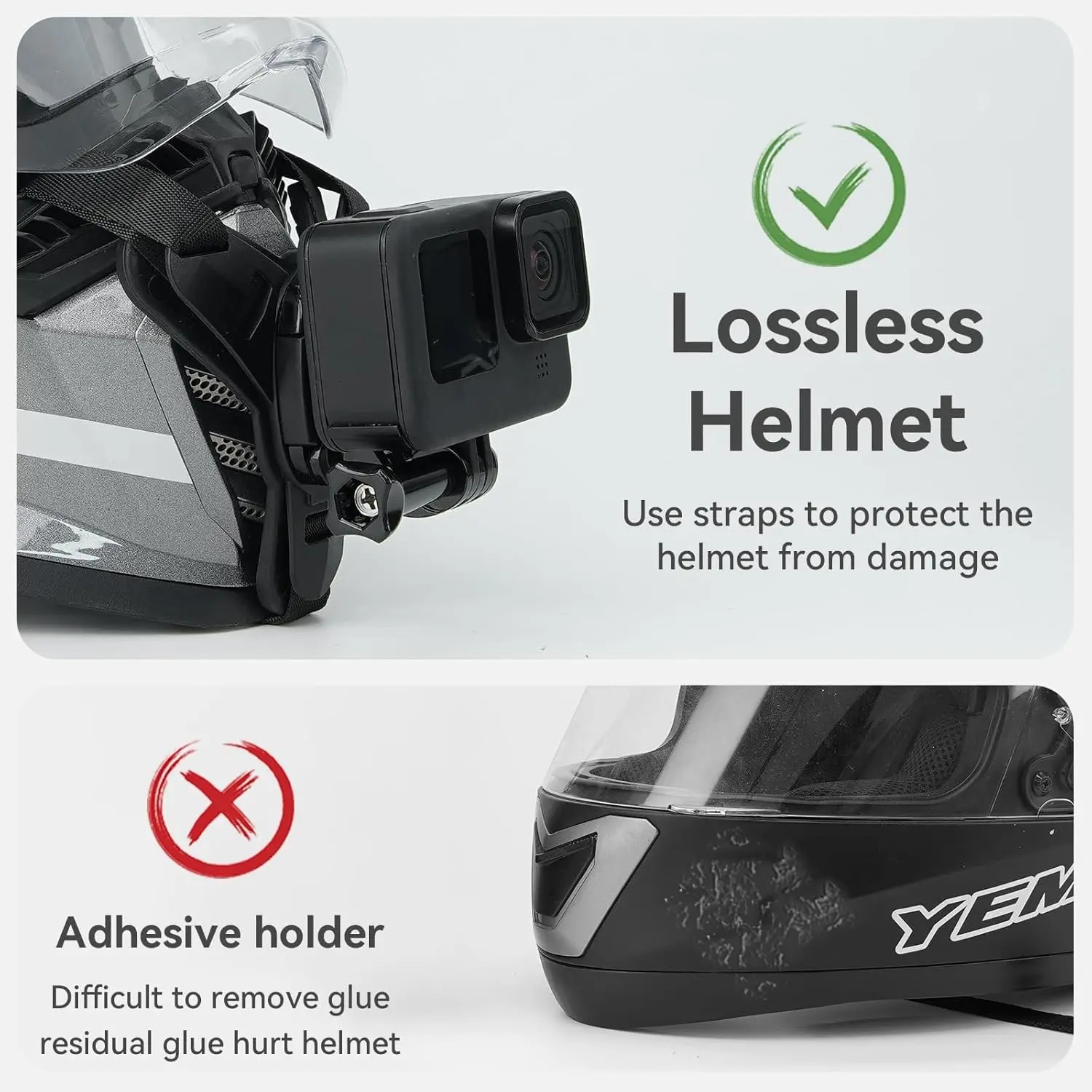Support de mentonnière pour ca - Action Camera Motorcycle Helmet Mount avis et prix