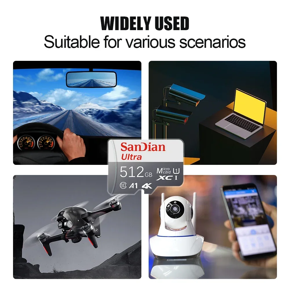 Carte Micro TF SD haute vitess - Action Camera Micro Sd Card 128Gb V30 avis et prix