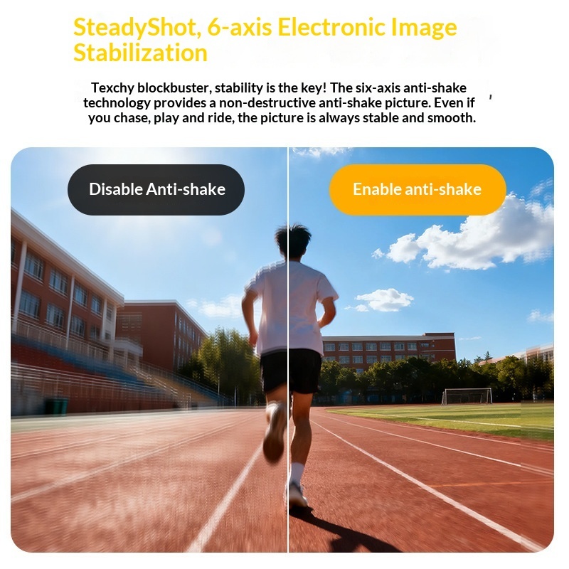 Mini caméra d'action 5K, 4K60F - Action Camera 4K 60Fps Dual Screen avis et prix