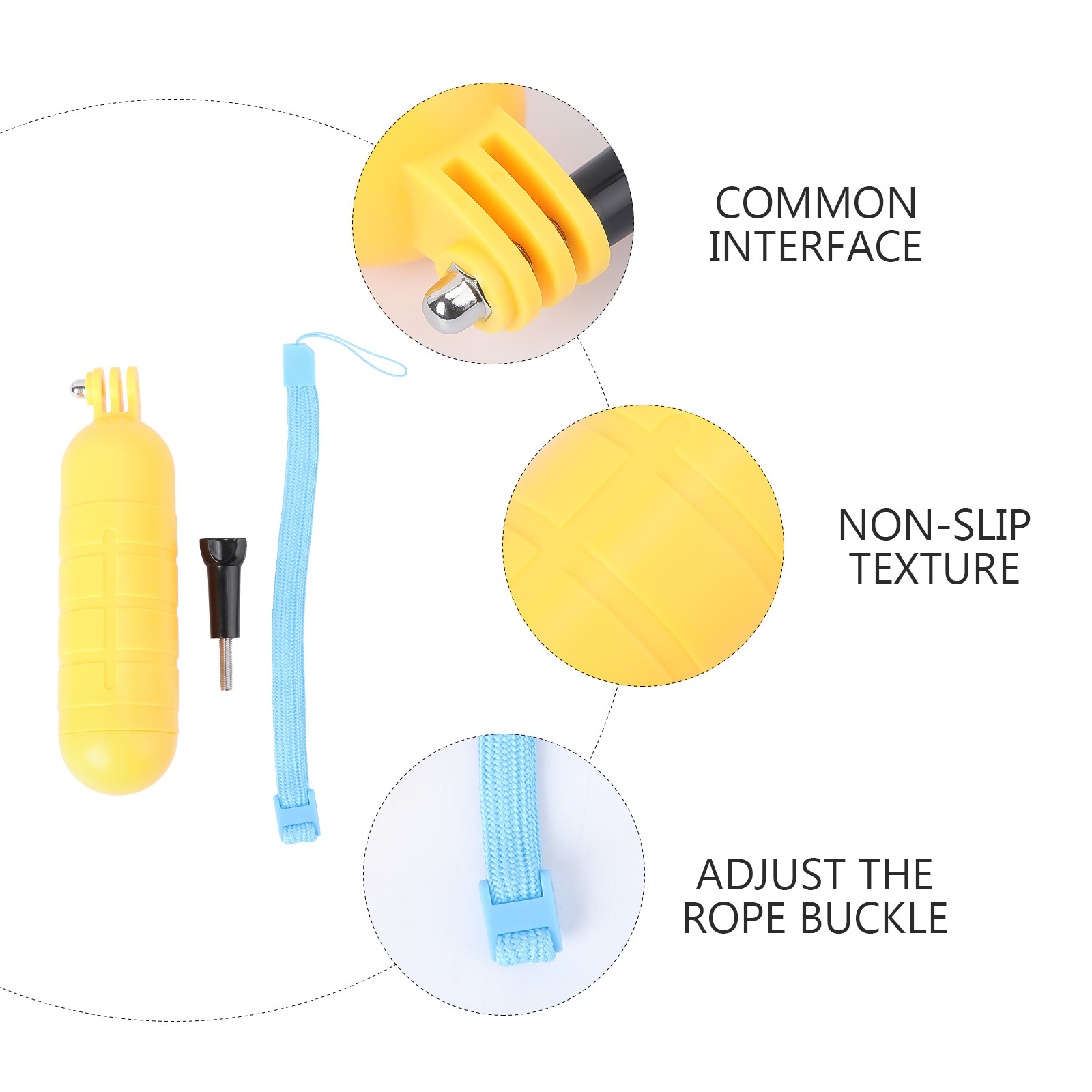 Poignée pour caméra d'action,  - Action Camera Floating Handle Grip avis et prix