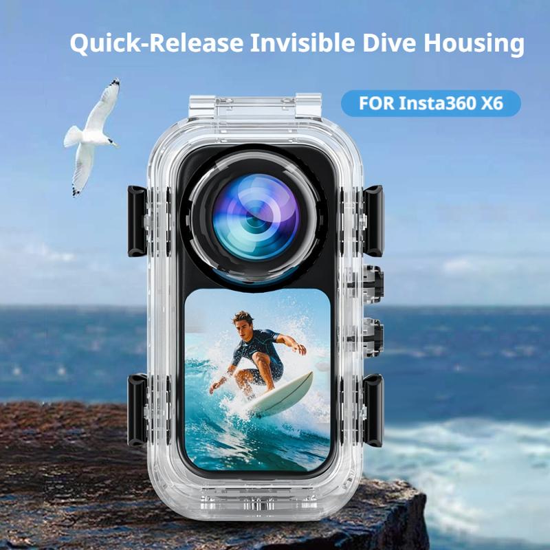 Étui de protection invisible é - Action Camera Diving Case Underwater 60M avis et prix