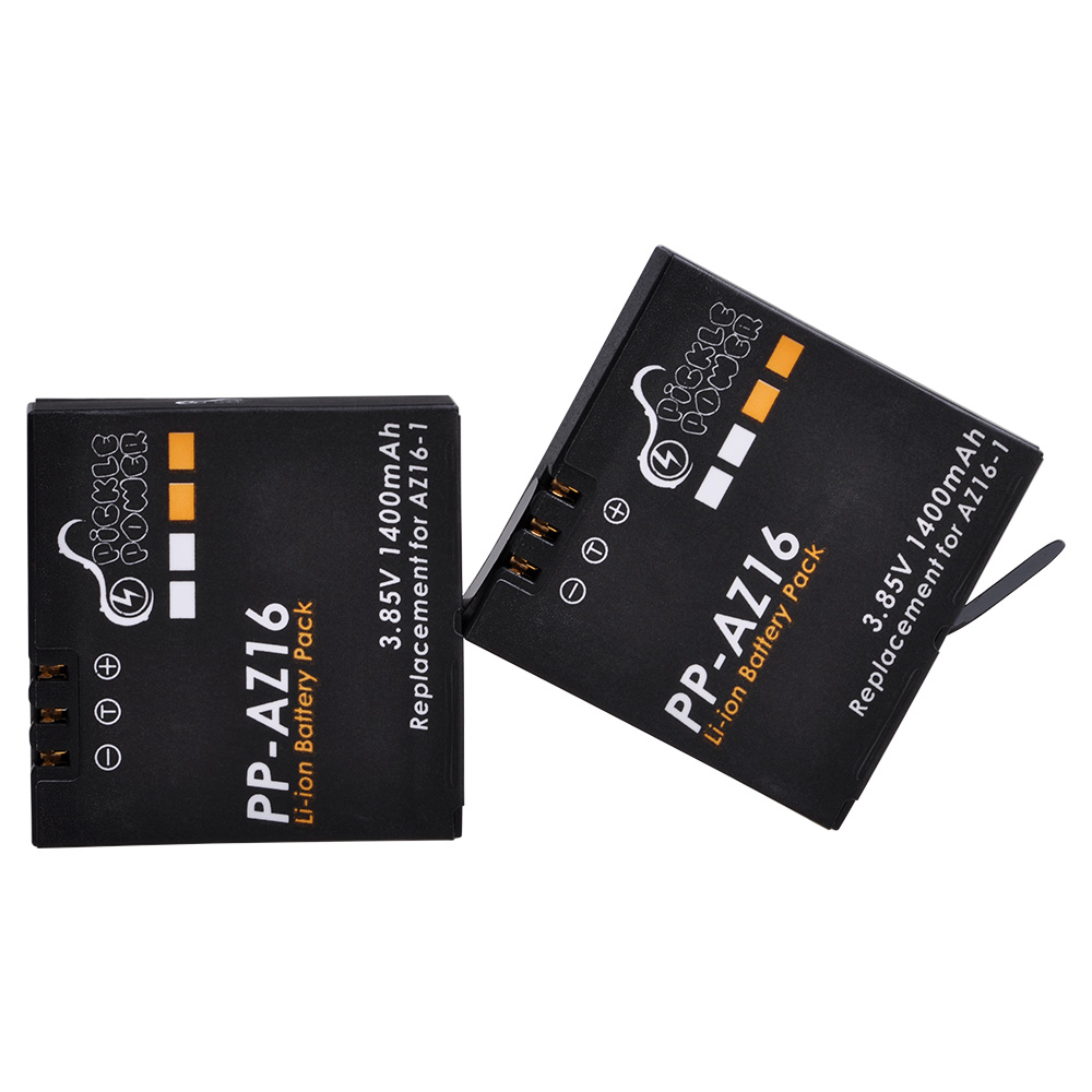 1400mAh AZ16-1 Batterie/Charge - Action Camera Battery Charger Dual Pack avis et prix