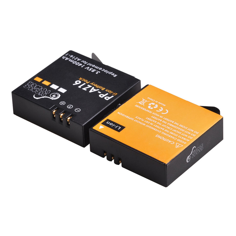 1400mAh AZ16-1 Batterie/Charge - Action Camera Battery Charger Dual Pack avis et prix