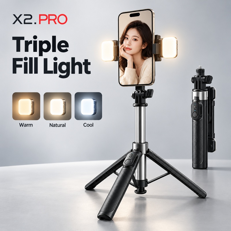 Nouveau trépied perche à selfi - Action Camera Selfie Stick Invisible avis et prix