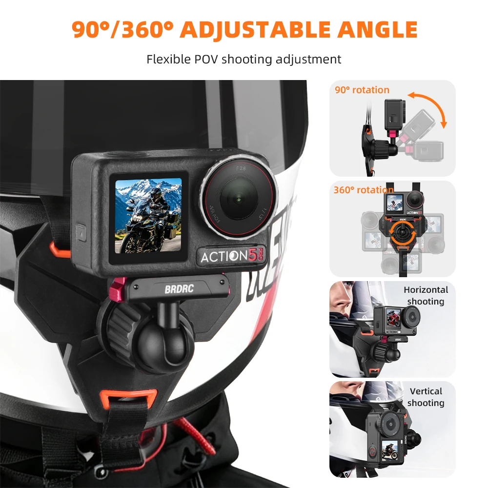 BRDRC Sangle de fixation pour  - Action Camera Motorcycle Helmet Mount avis et prix