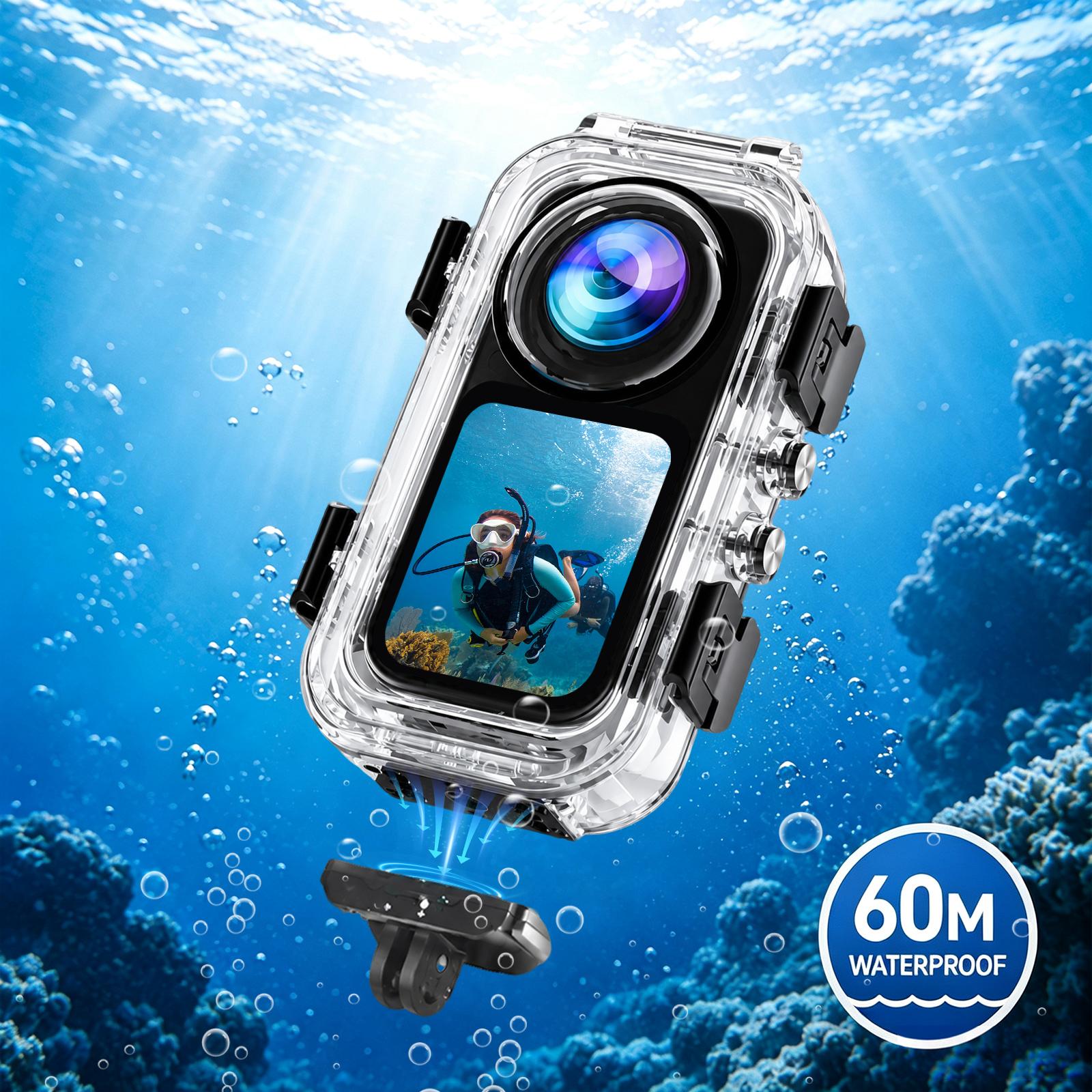 PULUZ Boîtier de plongée sous- - Action Camera Diving Case Underwater 60M avis et prix
