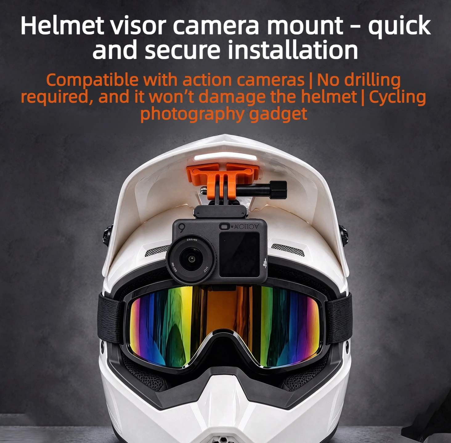 Support de caméra de style Bel - Action Camera Motorcycle Helmet Mount avis et prix