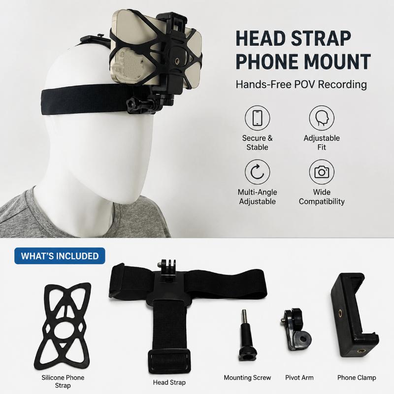 Kit de fixation pour téléphone - Action Camera Chest Strap Harness Mount avis et prix