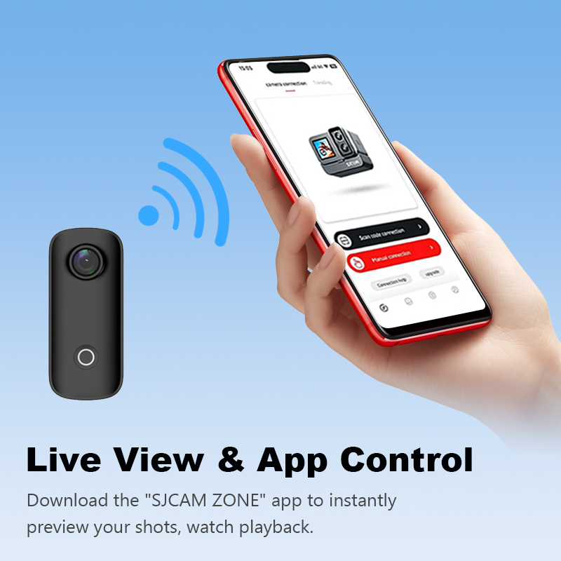 Caméra d'action SJCAM C100+ 4K - Action Camera Waterproof 30M Without Case avis et prix