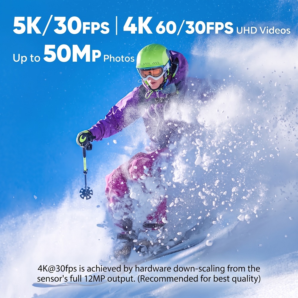 Caméra d'action 5K 4K Ultra HD - Action Camera 4K 60Fps Dual Screen avis et prix