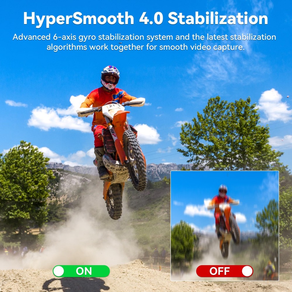 Caméra d'action professionnell - Action Camera 4K 60Fps Dual Screen avis et prix