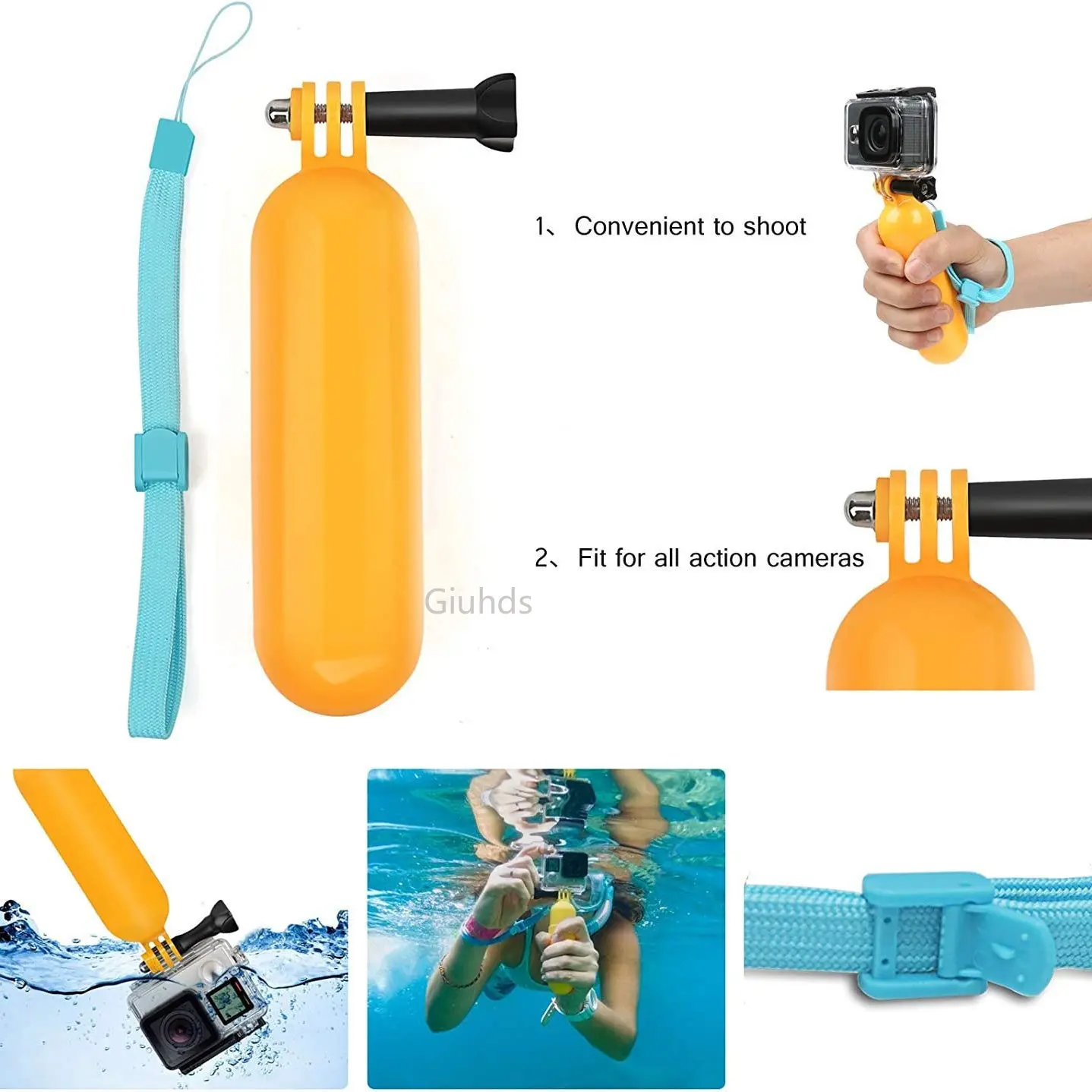Poignée flottante pour GoPro,  - Action Camera Floating Handle Grip avis et prix
