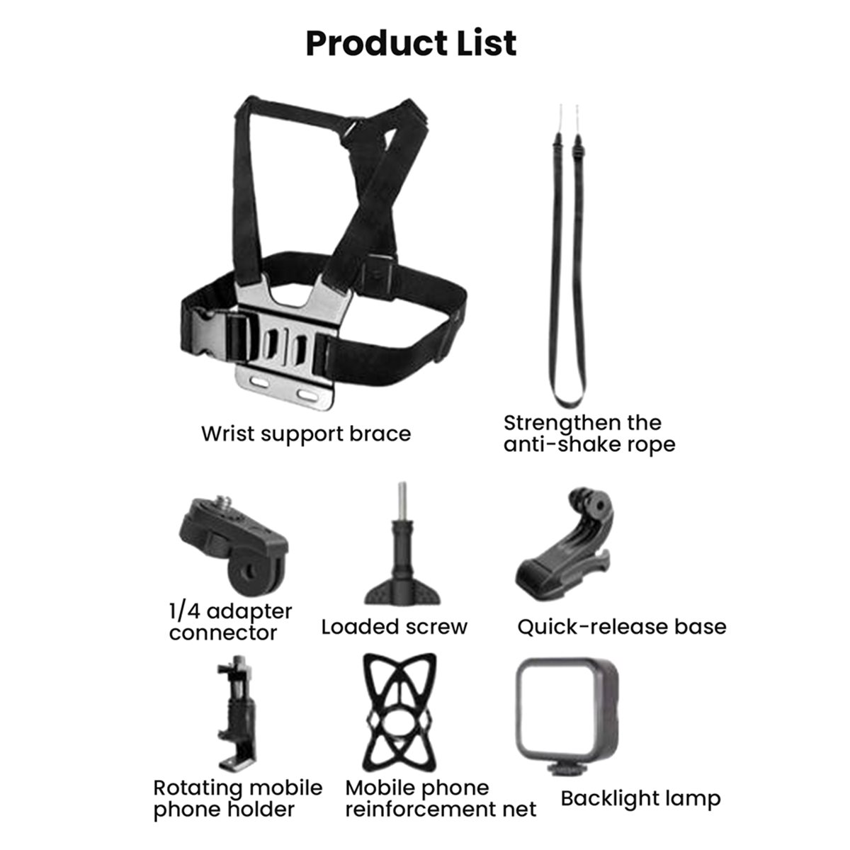 mise à jour. Harnais de fixati - Action Camera Chest Strap Harness Mount avis et prix