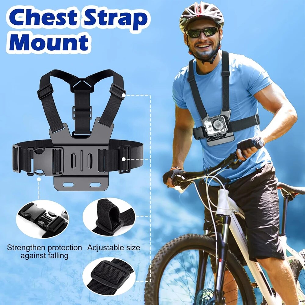 Support de fixation pour télép - Action Camera Chest Strap Harness Mount avis et prix