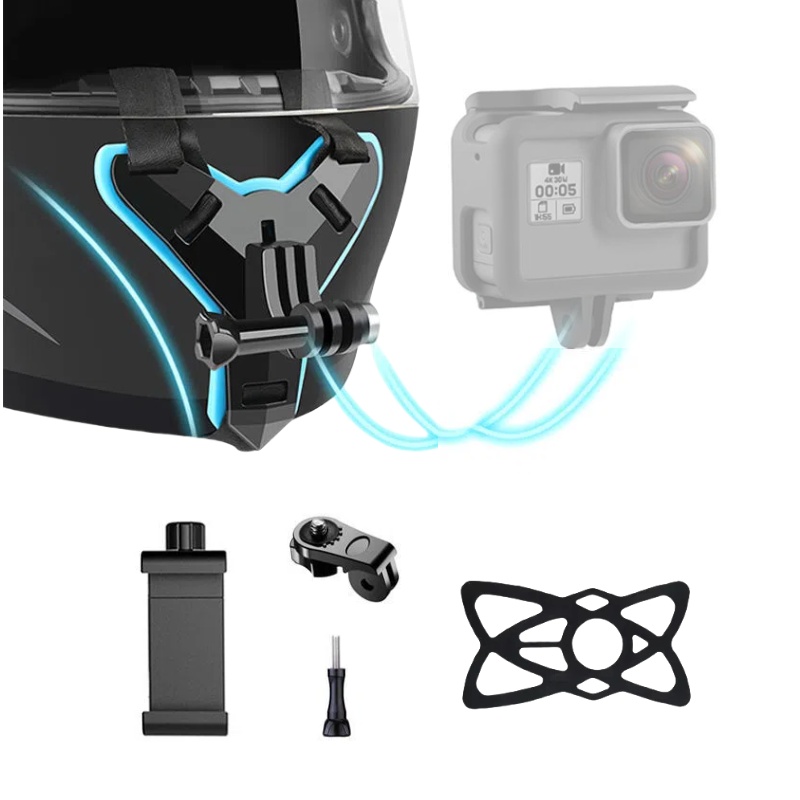 Support de sangle de casque po - Action Camera Motorcycle Helmet Mount avis et prix