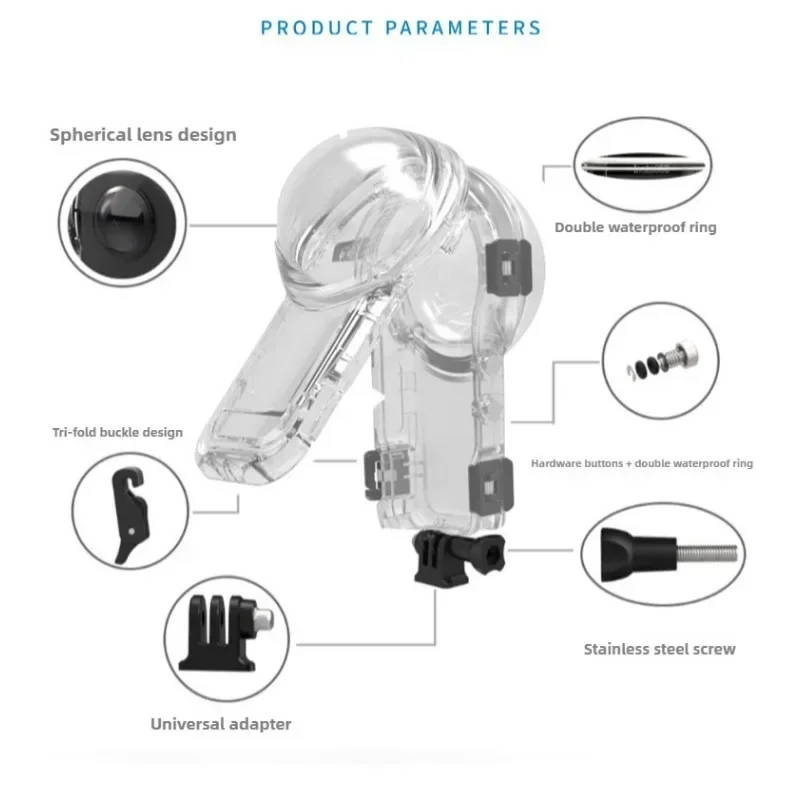 Boîtier étanche 60M pour Insta - Action Camera Diving Case Underwater 60M avis et prix