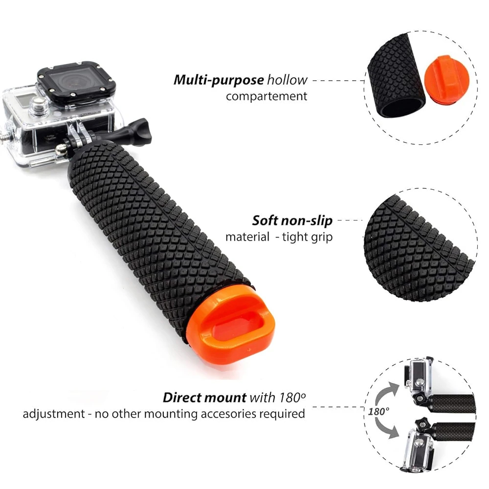 Poignée flottante étanche mono - Action Camera Floating Handle Grip avis et prix