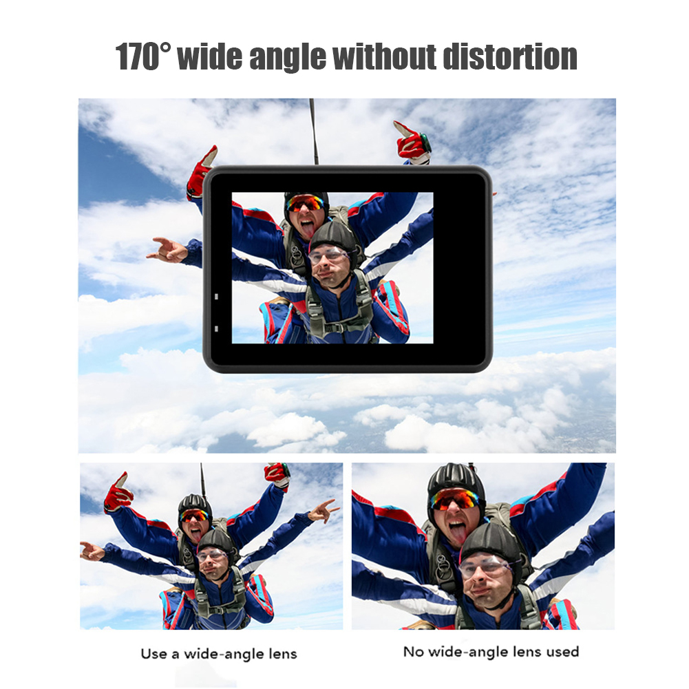 Caméra d'action 4K 60FPS avec  - Action Camera 4K 60Fps Dual Screen avis et prix