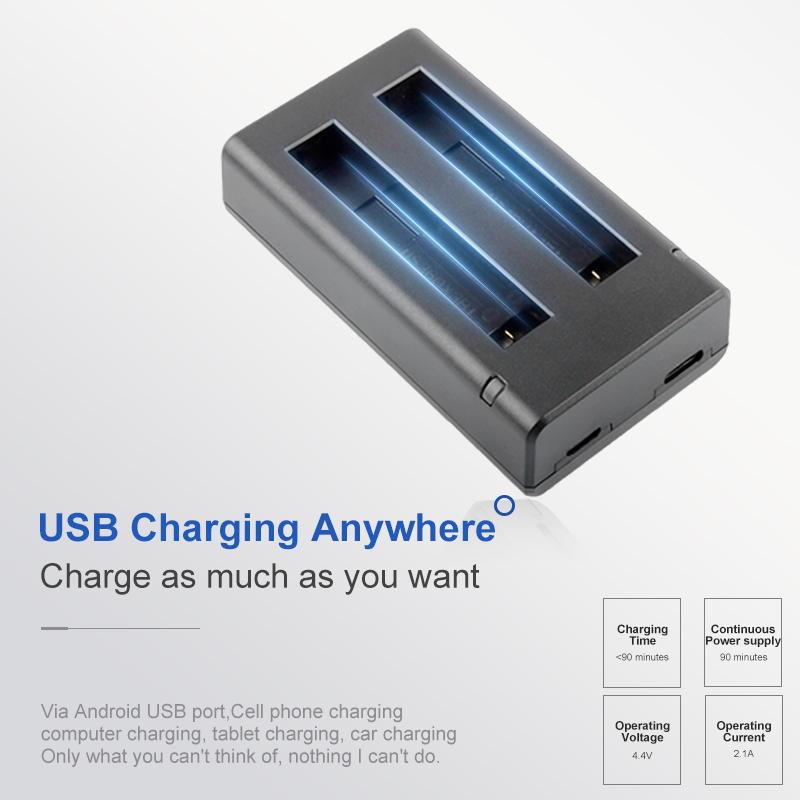 Batterie IS360X3B pour Insta36 - Action Camera Battery Charger Dual Pack avis et prix