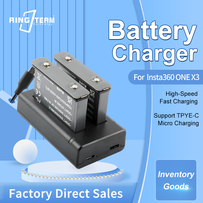 Batterie IS360X3B pour Insta36 - Action Camera Battery Charger Dual Pack avis et prix