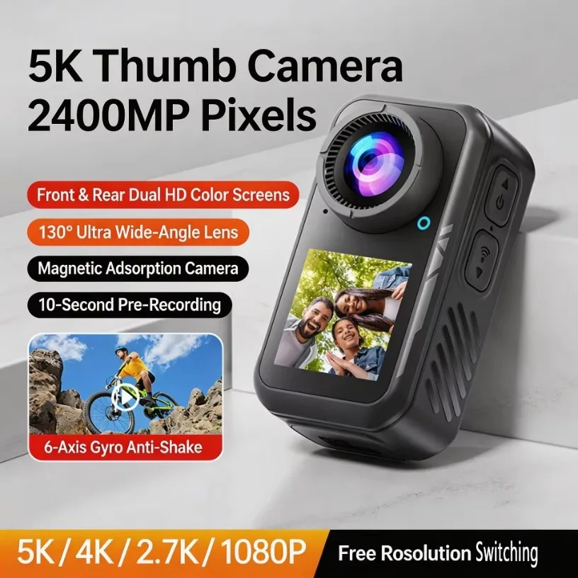 Caméra d'action à pouce 5K30FP - Action Camera 4K 60Fps Dual Screen avis et prix