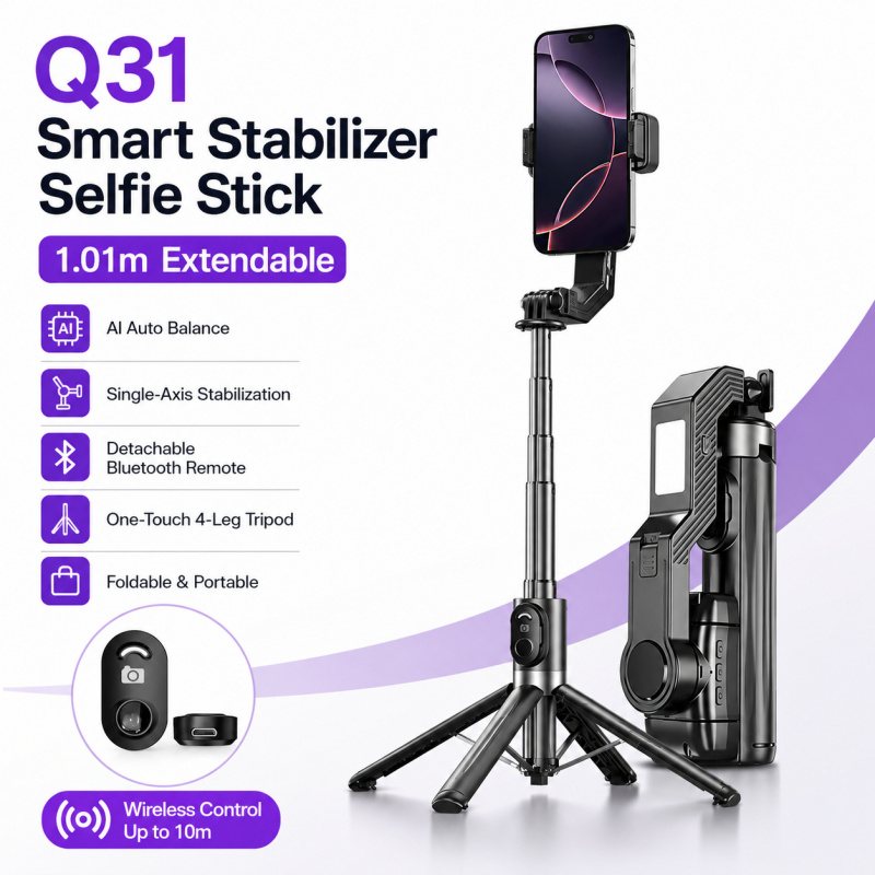 Stabilisateur de téléphone à a - Action Camera Selfie Stick Invisible avis et prix