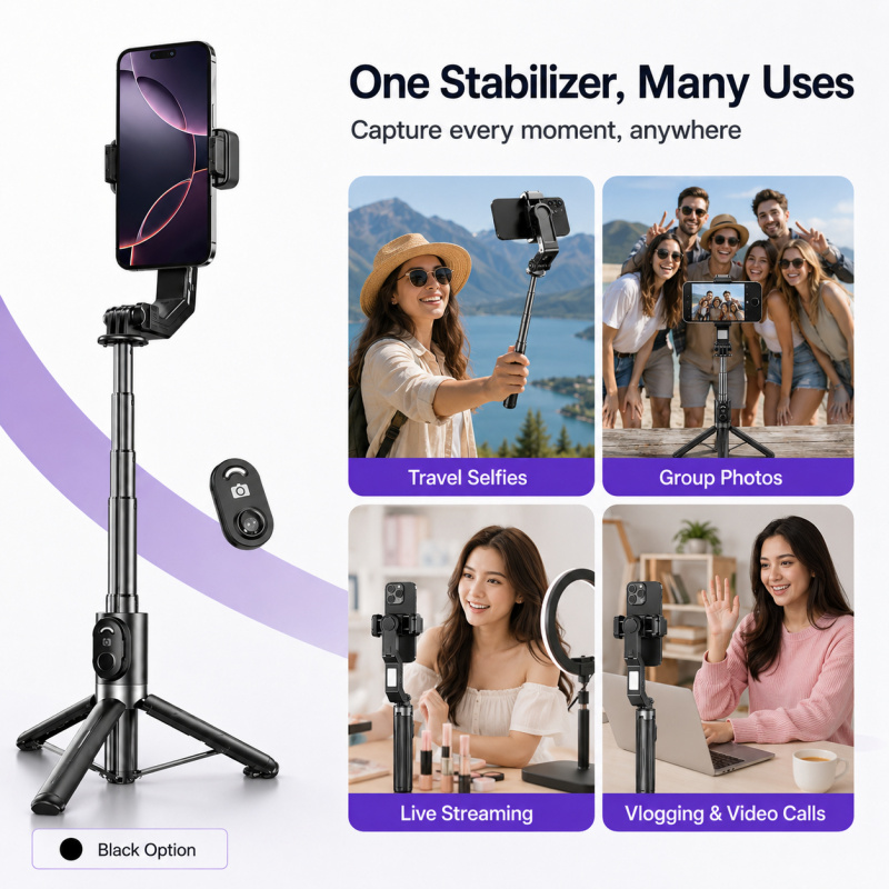 Stabilisateur de téléphone à a - Action Camera Selfie Stick Invisible avis et prix