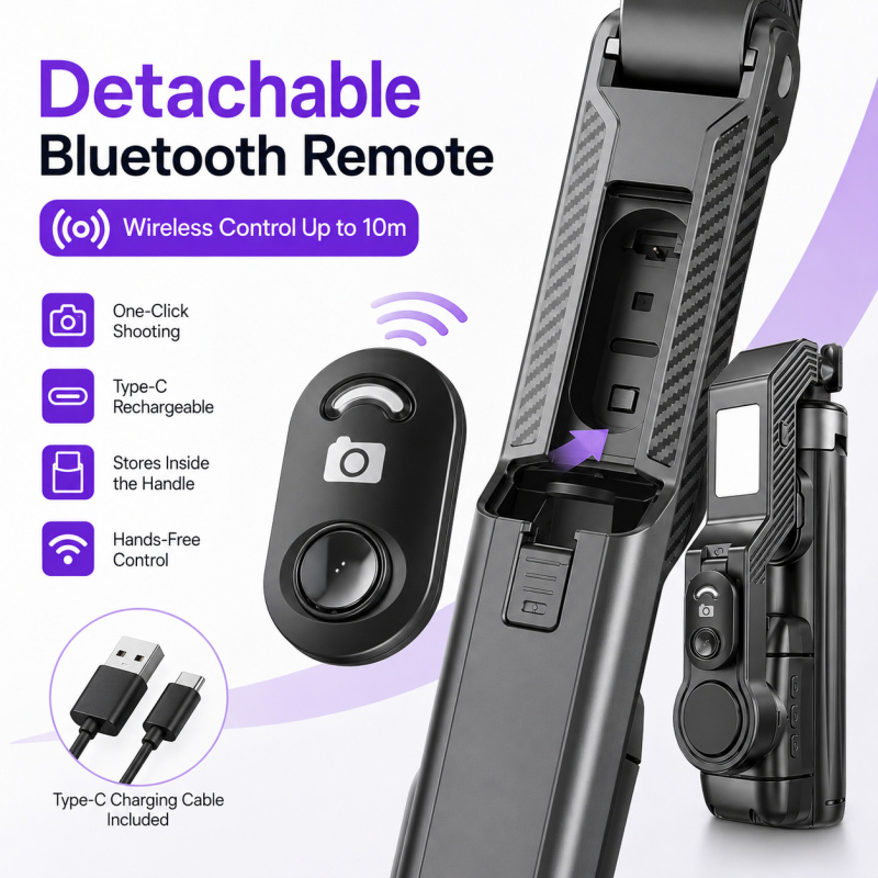 Stabilisateur de téléphone à a - Action Camera Selfie Stick Invisible avis et prix