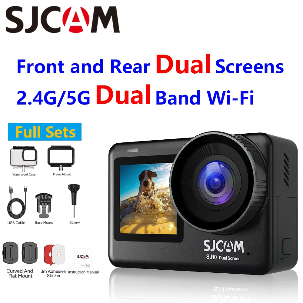 Caméra d'action SJCAM SJ10 Pro - Action Camera 4K 60Fps Dual Screen avis et prix
