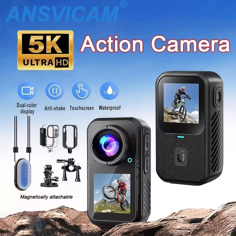 Mini caméra d'action 5K 4K60FP - Action Camera 4K 60Fps Dual Screen avis et prix